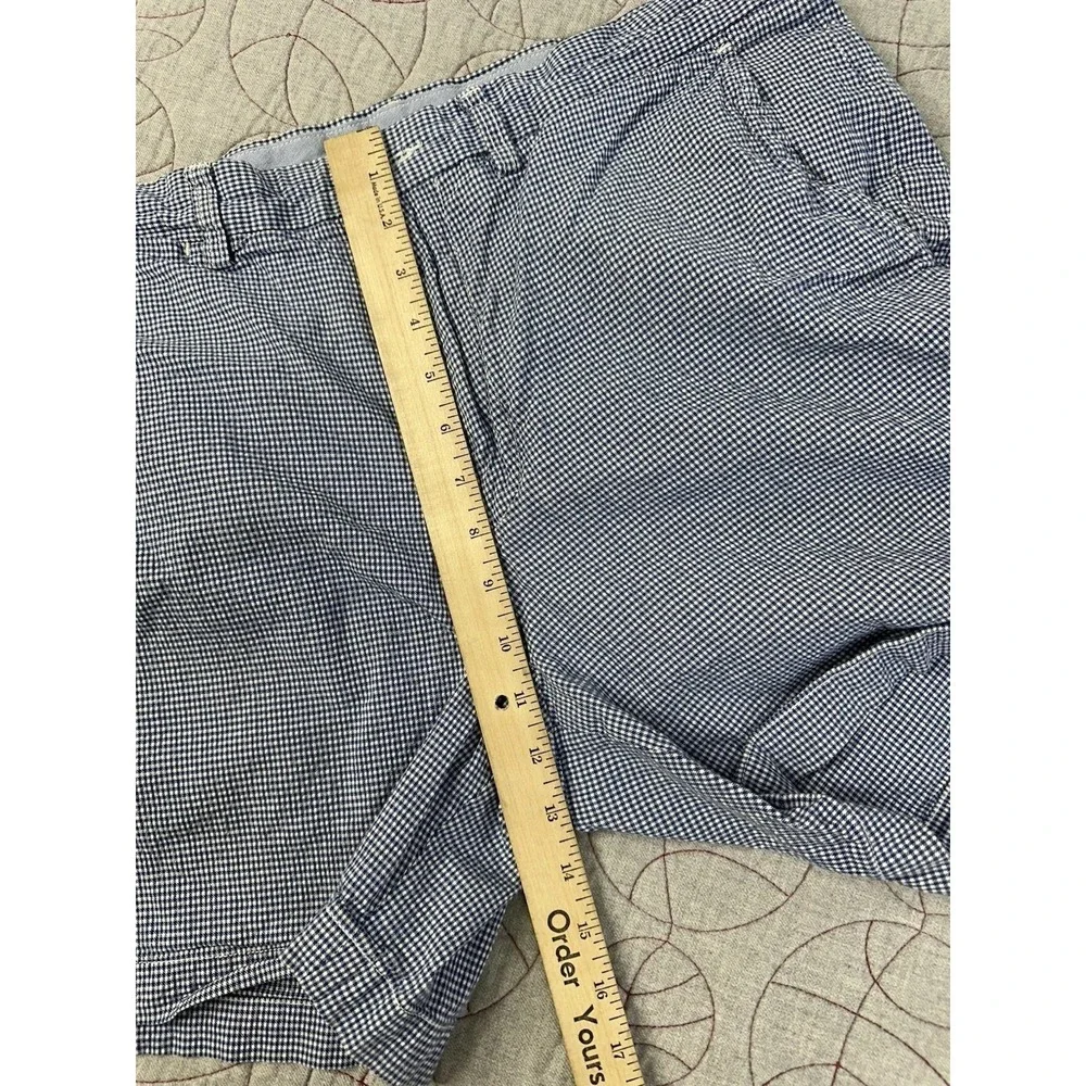 Polo‎ Ralph Lauren Seersucker Blue White Gingham Stretch Classic Shorts Men's 33